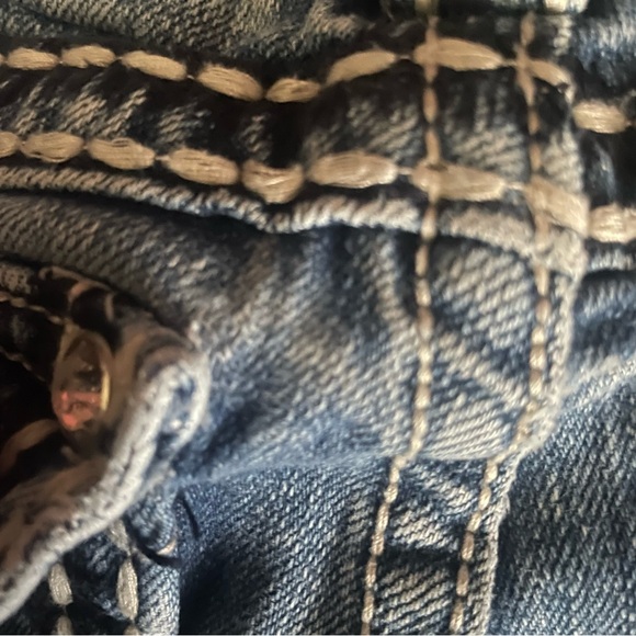 Miss Me Skinny Jeans Womens 25 Embellished Flap Pockets Style# (JP5010SK) Blue - Picture 8 of 10